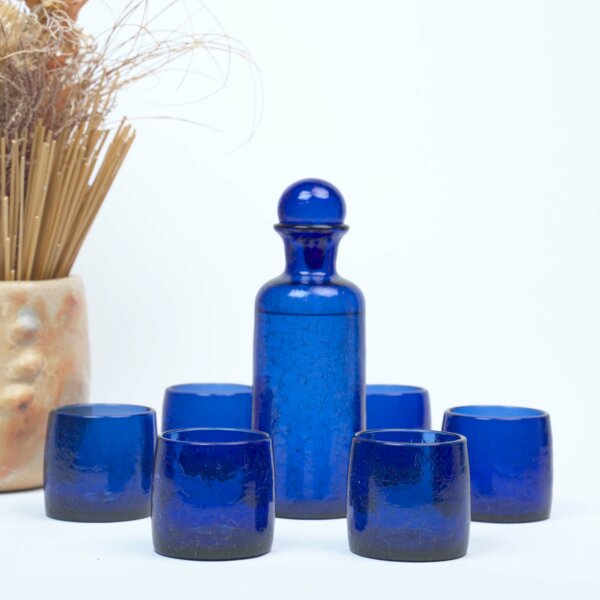 Pack LELLA Craquelé Bleu foncé