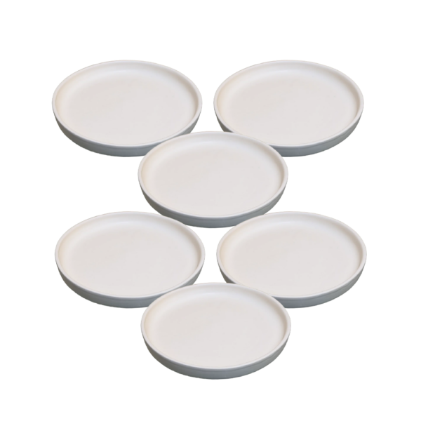 Série de 6 Assiettes Rafraf Blanc PF