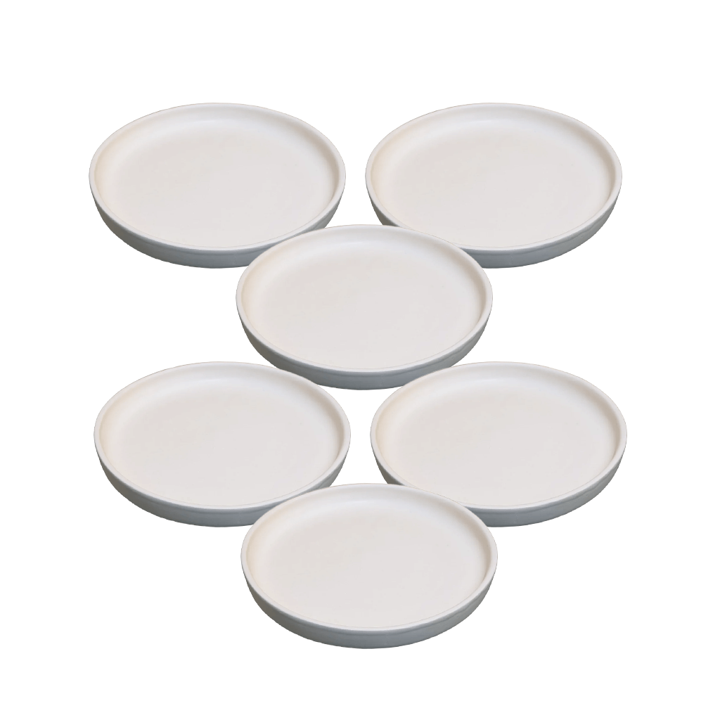 Série de 6 Assiettes Rafraf Blanc PF