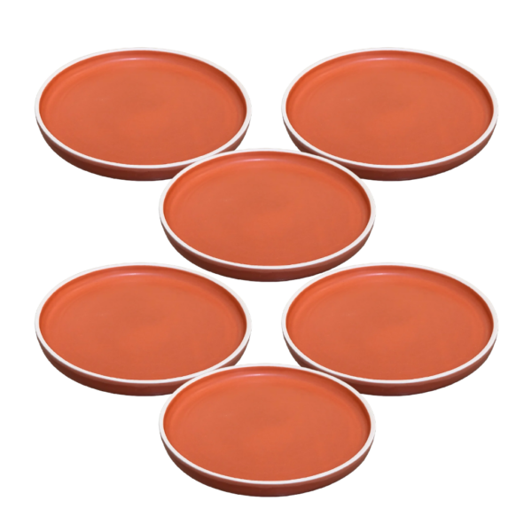 Série de 6 Assiettes Rafraf Terracotta