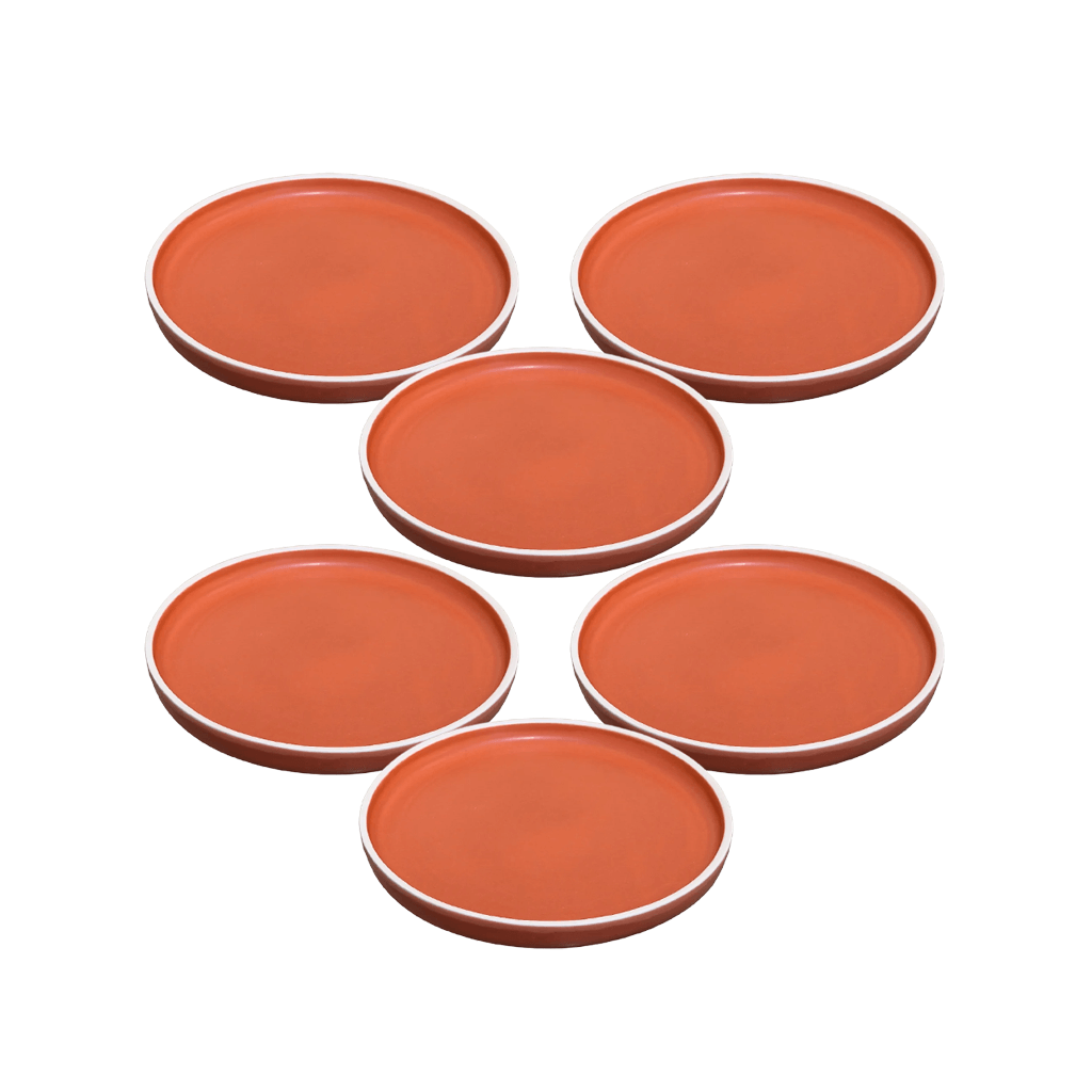 Série de 6 Assiettes Rafraf Terracotta PF