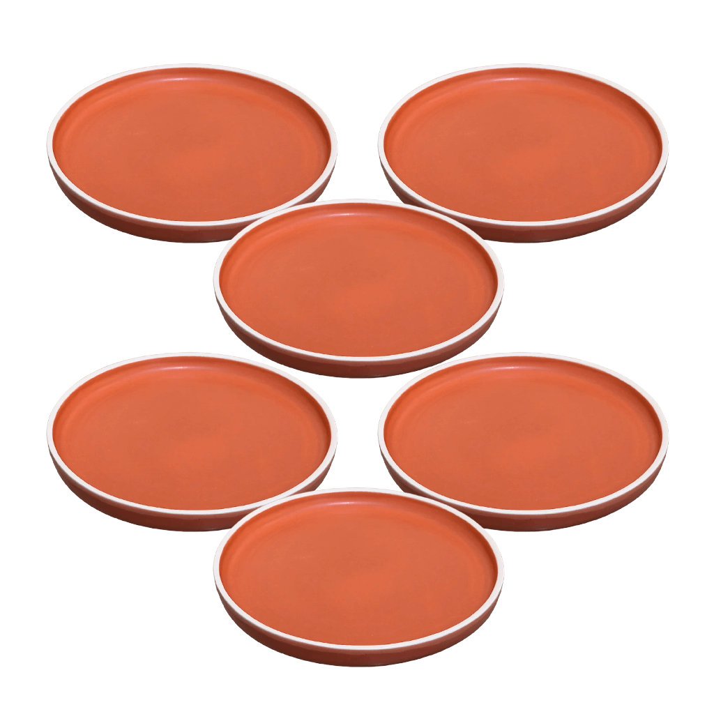 Série de 6 Assiettes Rafraf Terracotta