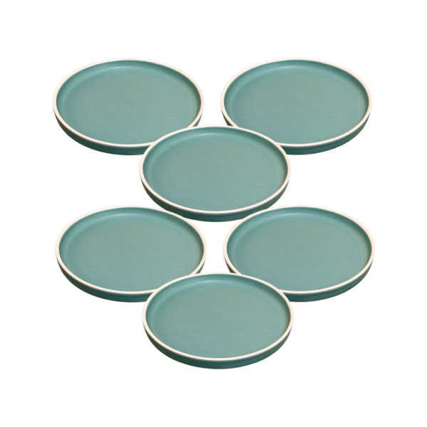 Série de 6 Assiettes Rafraf Vert PF
