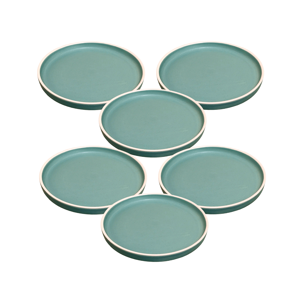 Série de 6 Assiettes Rafraf Vert PF