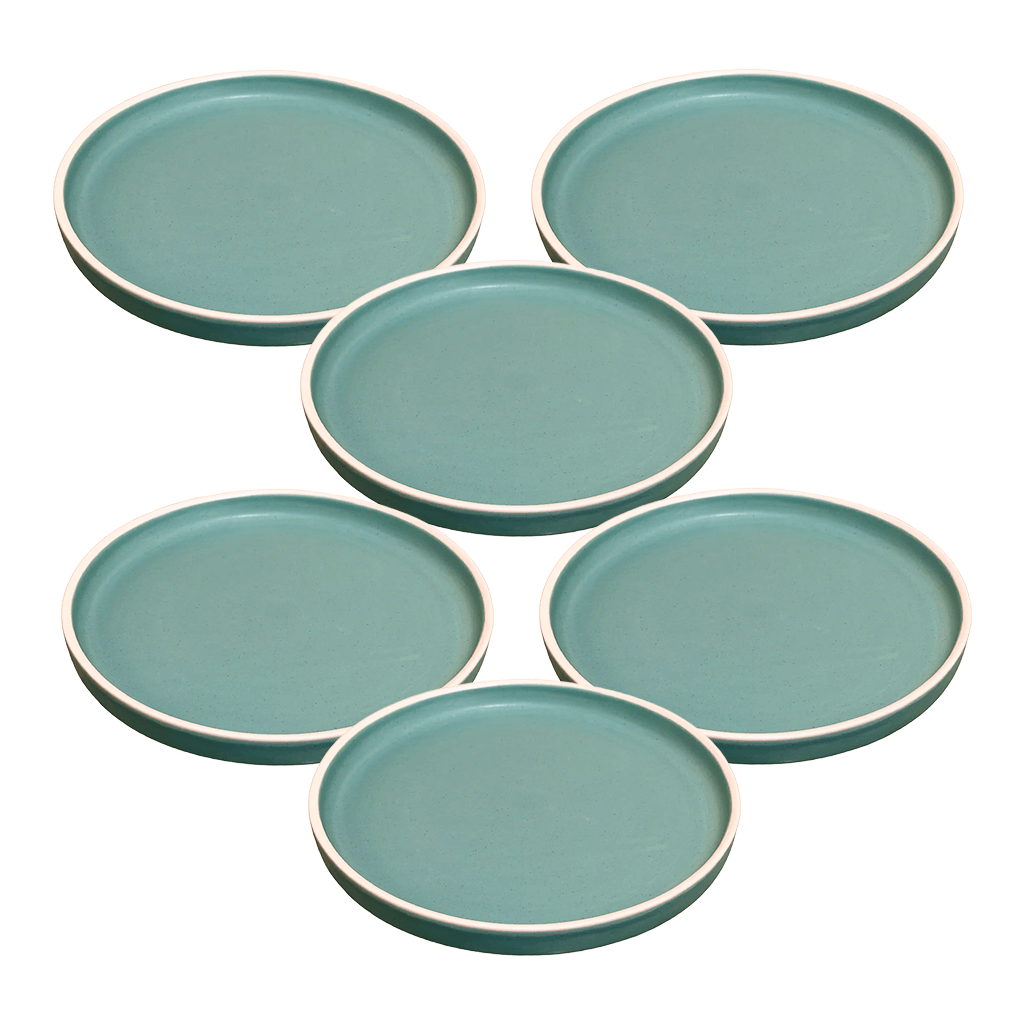 Série de 6 Assiettes Rafraf Vert